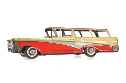 ATC Tin Litho Friction 1959 Ford Fairlane Ranch Wagon