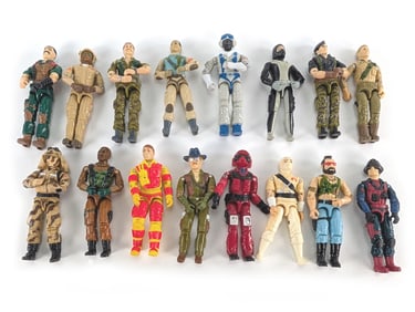 1980's Group of 16 GI Joe 3 3/4" Action Figures