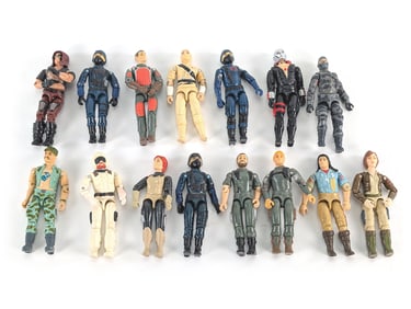 1980's Group of 15 GI Joe 3 3/4" Action Figures