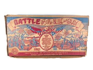 Marx Battle of the Blue & Gray Playset in Original Box No. 4745