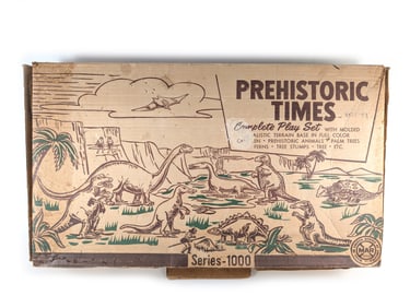 Marx Prehistoric Times Playset No. 3390 Series 1000