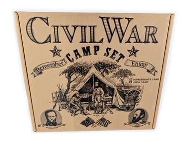 Barzso Unused Confederate Camp Civil War Set Playset No. 16 Series 8000 MIB