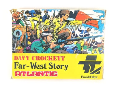 Eroi del West Davy Crockett Far West Story Atlantic No. 1205 Scale 1:32 Playset