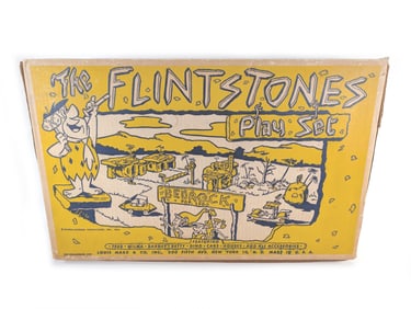 Marx The Flintstones Playset No. 4674 Original Box