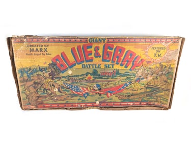 Marx Giant Blue & Gray Civil War Battle Playset