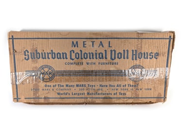 Marx Disney Metal Suburban Colonial Dollhouse Playset