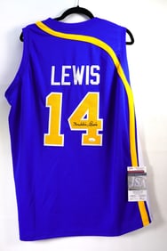Freddie Lewis No. 14 AUTOGRAPHED Jersey Indiana Pacers w/COA