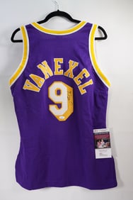 Nick Van Exel No. 9 AUTOGRAPHED Jersey Los Angeles w/COA