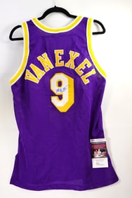 Nick Van Exel No. 9 AUTOGRAPHED Jersey Los Angeles w/COA