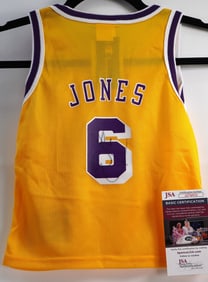 Eddie Jones No. 6 AUTOGRAPHED Jersey Los Angeles w/COA