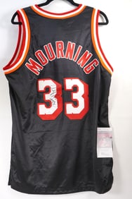 Alonzo Mourning No. 33 AUTOGRAPHED Jersey Miami Heat w/COA