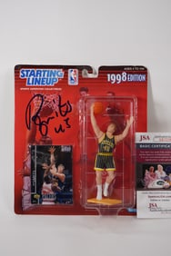 Rik Smits No. 45 AUTOGRAPHED Action Figure Indiana Pacers w/COA