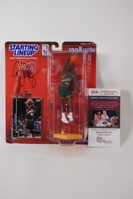 Vin Baker No. 42 AUTOGRAPHED Action Figure Seattle Sonics w/COA