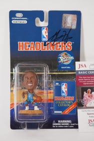 Grant Hill No. 33 AUTOGRAPHED Action Figure Detroit Pistons w/COA