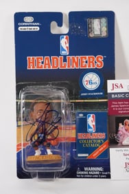 Jerry Stackhouse No. 42 AUTOGRAPHED Action Figure Philadelphia 76ers w/COA