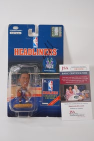 Glenn Robinson No. 13 AUTOGRAPHED Action Figure Milwaukee Bucks w/COA