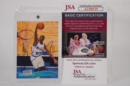 Darrell Armstrong No. 10 AUTOGRAPHED Trading Card Orlando Magic w/COA