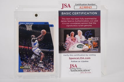 Darrell Armstrong No. 10 AUTOGRAPHED Trading Card Orlando Magic w/COA