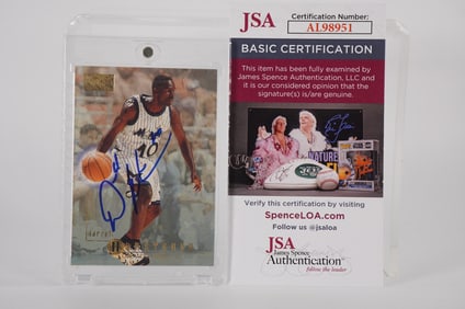 Darrell Armstrong No. 10 AUTOGRAPHED Trading Card Orlando Magic w/COA