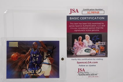 Horace Grant No. 54 AUTOGRAPHED Trading Card Orlando Magic w/COA