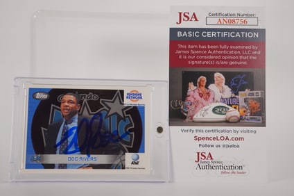 Doc Rivers Coach Autographed Trading Card Orlando Magic w/COA