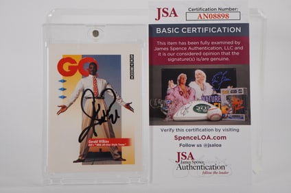 Gerald Wilkins NBA All-Star GQ Autographed Trading Card w/COA