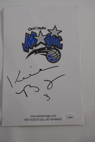 Keith Bogans No. 3 AUTOGRAPHED Cut Out Orlando Magic w/COA