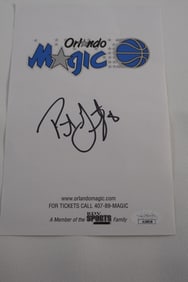 Pat Garrity No. 8 AUTOGRAPHED Cut Out Orlando Magic w/COA