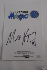 Matt Harping No. 15 AUTOGRAPHED Cut Out Orlando Magic w/COA
