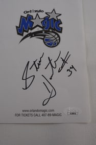 Steven Hunter No. 34 AUTOGRAPHED Cut Out Orlando Magic w/COA