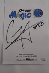 Correy Maggette No. 50 AUTOGRAPHED Cut Out Orlando Magic w/COA