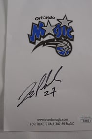 Zaza Pachulia No. 27 AUTOGRAPHED Cut Out Orlando Magic w/COA