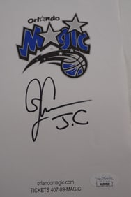 Jeryl Sasser No. 5 AUTOGRAPHED Cut Out Orlando Magic w/COA
