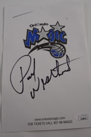Paul Westhead Coach AUTOGRAPHED Cut Out Orlando Magic w/COA