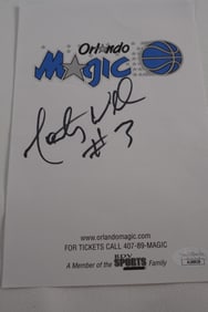 Monty Williams No. 3 AUTOGRAPHED Cut Out Orlando Magic w/COA