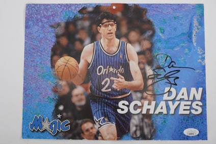 Dan Schayes No. 24 AUTOGRAPHED Color Photograph Orlando Magic w/COA