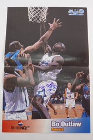 Bo Outlaw No. 45 AUTOGRAPHED Color Poster Orlando Magic w/COA