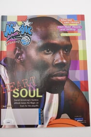Darrell Armstrong No. 10 AUTOGRAPHED Magazine Orlando Magic w/COA