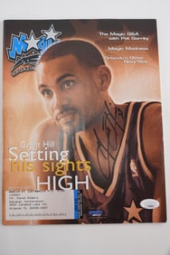 Grant Hill No. 33 AUTOGRAPHED Magazine Orlando Magic w/COA