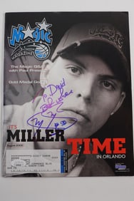 Mike Miller No. 50 AUTOGRAPHED Magazine Orlando Magic w/COA