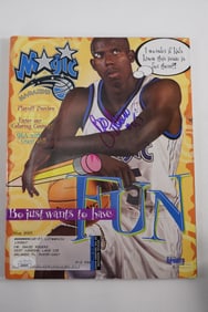 Bo Outlaw No. 45 AUTOGRAPHED Magazine Orlando Magic w/COA
