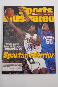 Mateen Cleaves No. 12 AUTOGRAPHED Magazine Michigan State Spartans w/COA