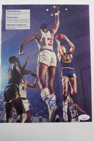 Rick Barry No. 24 AUTOGRAPHED Color Magazine Page San Francisco Warriors w/COA