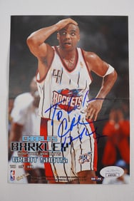 Charles Barkley No. 4 AUTOGRAPHED 5 x 7 Color Photo Houston Rockets w/COA