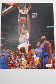 Chris Bosh No. 1 AUTOGRAPHED 8 x 10 Color Photo Miami Heat w/COA
