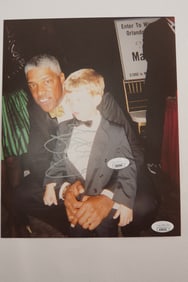 Julius Erving AUTOGRAPHED 8 x 10 Color Photo w/COA