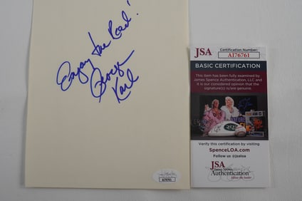 George Karl AUTOGRAPHED Signature Book Page w/COA
