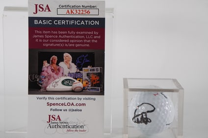 Paul Azinger AUTOGRAPHED Golf Ball, in Case w/COA