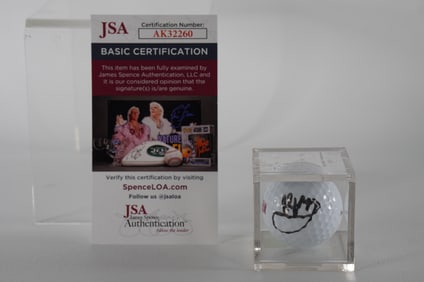 Paul Azinger AUTOGRAPHED Golf Ball, in Case w/COA