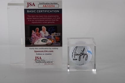 Nancy Lopez AUTOGRAPHED Golf Ball, in Case w/COA